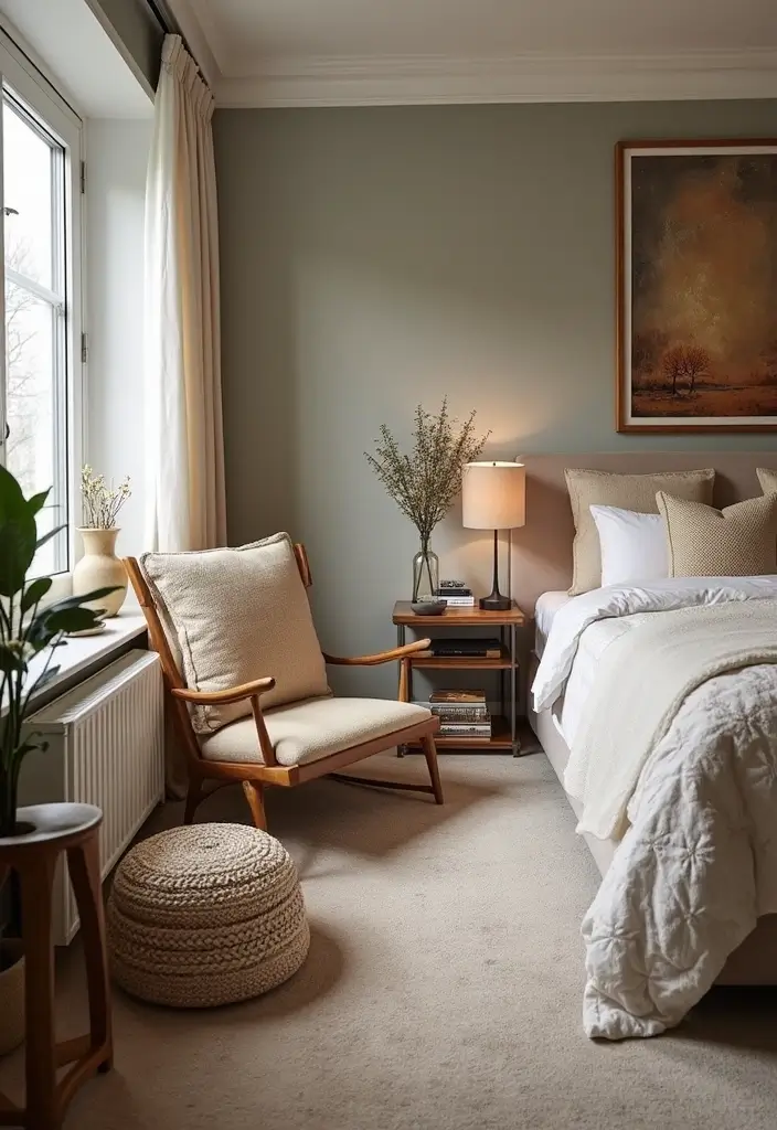 25 Christmas Guest Room Ideas That Spread Holiday Cheer - 18. Functional Furniture with Style