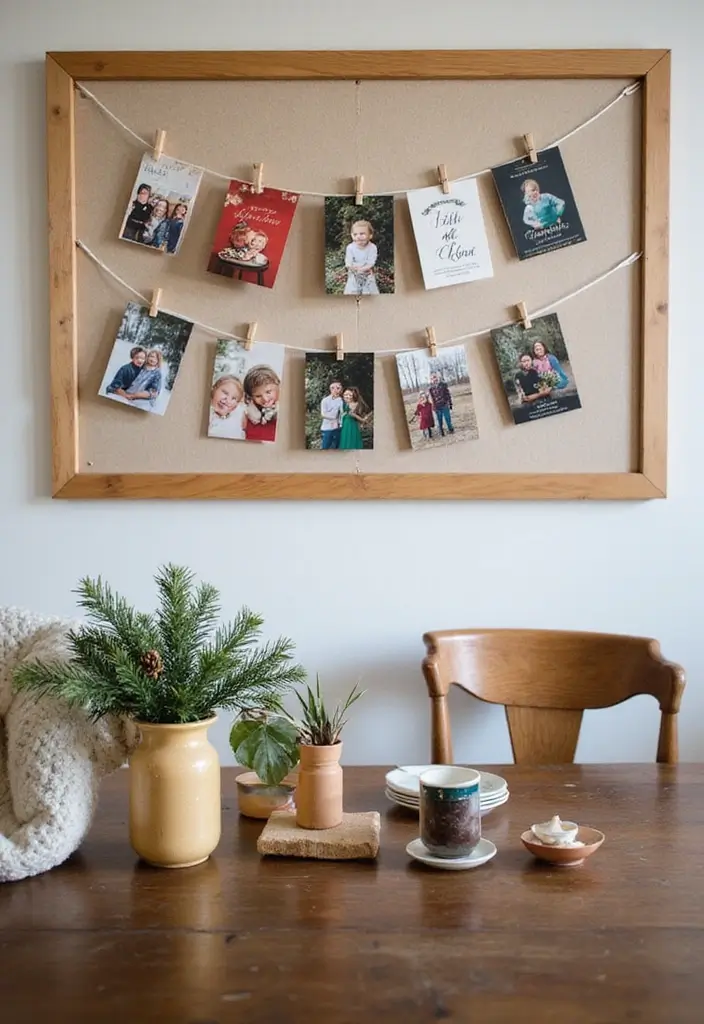 25 Christmas Guest Room Ideas That Spread Holiday Cheer - 25. Share the Love with Holiday Cards