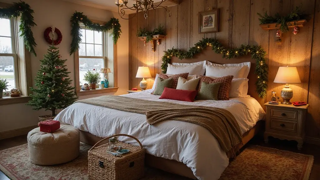 25 Christmas Guest Room Ideas That Spread Holiday Cheer