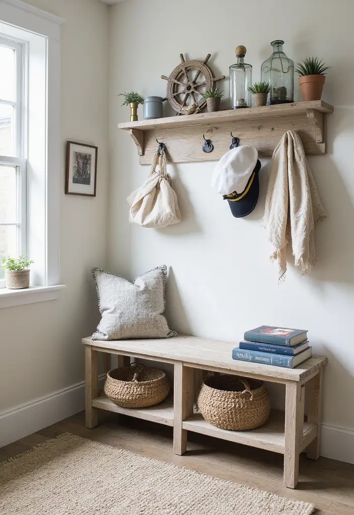 25 Coastal Guest Room Ideas That Feel Fresh and Airy - 3. Nautical Accents That Charm