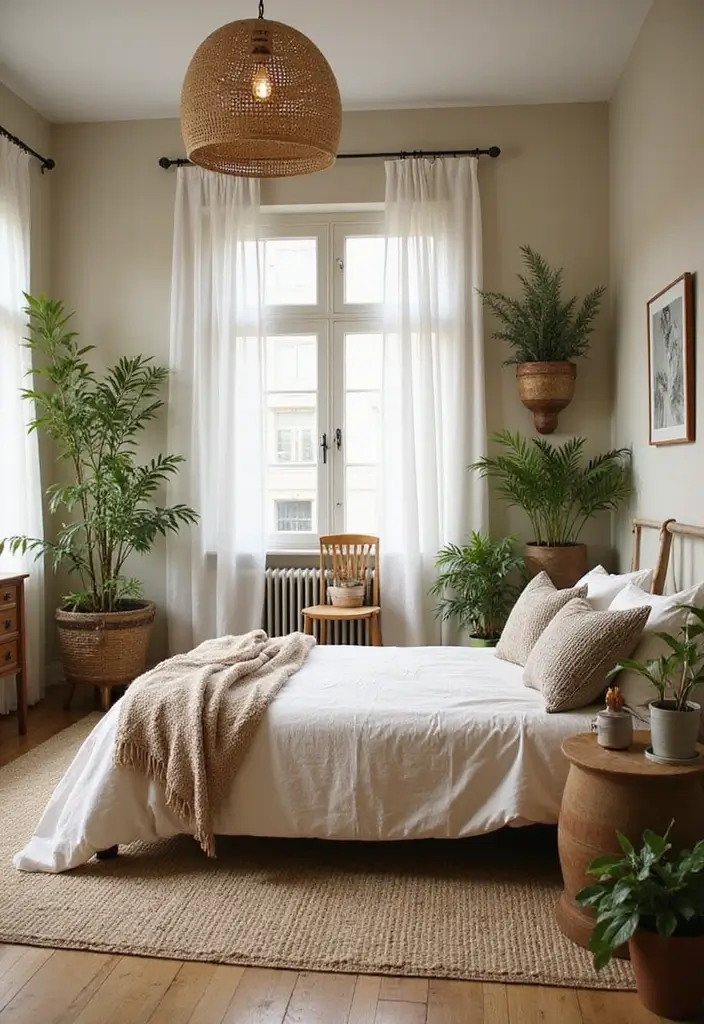25 Cute Guest Room Ideas Guests Won’t Forget - 13. Nature-Inspired Decor