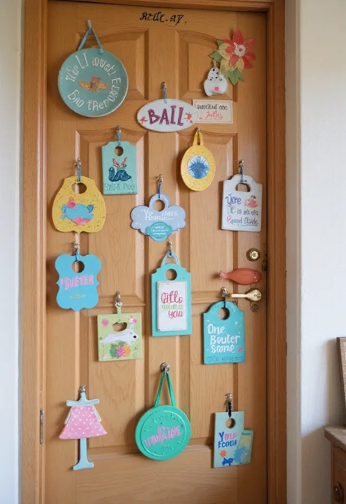 25 Cute Guest Room Ideas Guests Won’t Forget - 19. Fun Door Hangers