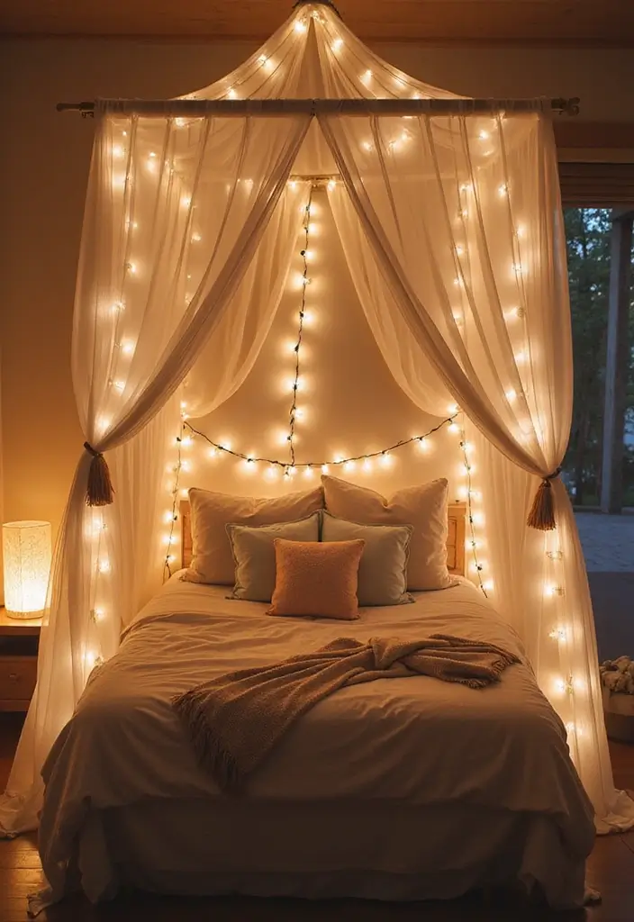 25 Cute Guest Room Ideas Guests Won’t Forget - 2. Cozy Canopy Beds