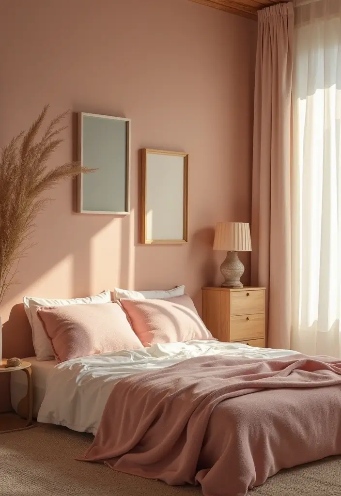 25 Cute Guest Room Ideas Guests Won’t Forget - 23. Warm Color Palettes