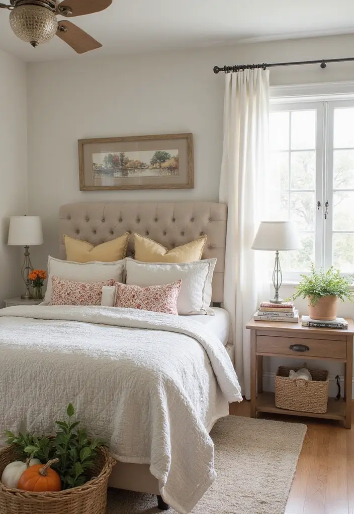25 Cute Guest Room Ideas Guests Won’t Forget - 24. Seasonal Decor Changes