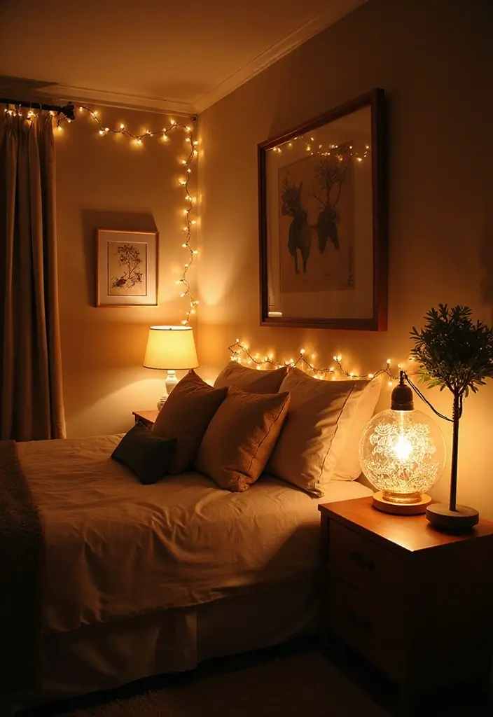 25 Cute Guest Room Ideas Guests Won’t Forget - 6. Charming Lighting Fixtures