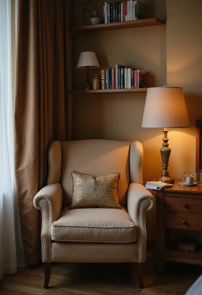 25 Cute Guest Room Ideas Guests Won’t Forget - 8. Cozy Reading Nook