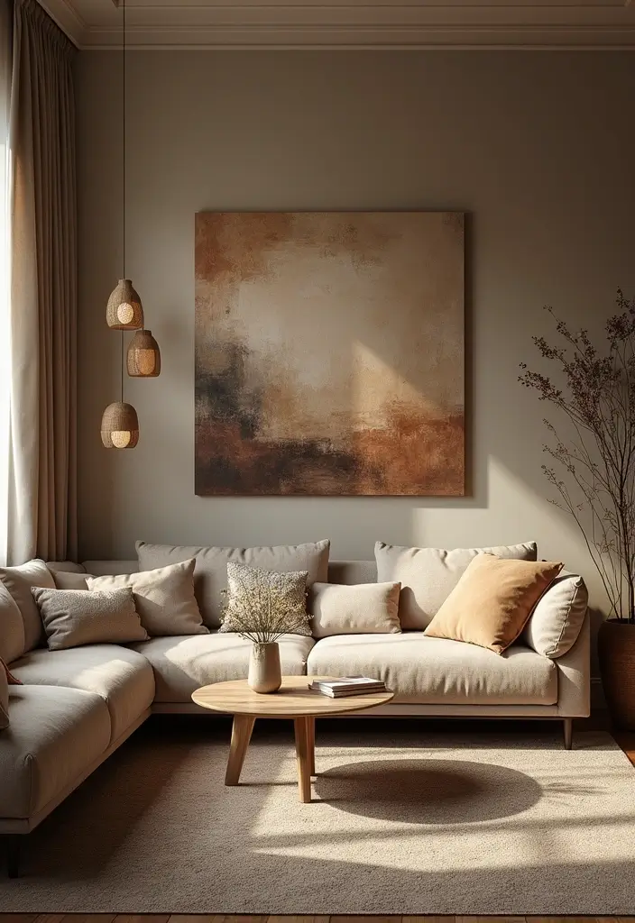 25 Guest Living Room Combo Ideas That Double the Function - 23. Use of Texture to Create Depth
