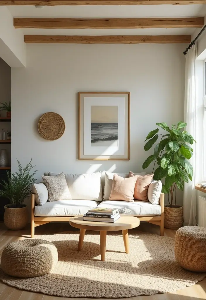 25 Guest Living Room Combo Ideas That Double the Function - 24. Outdoor-Inspired Decor