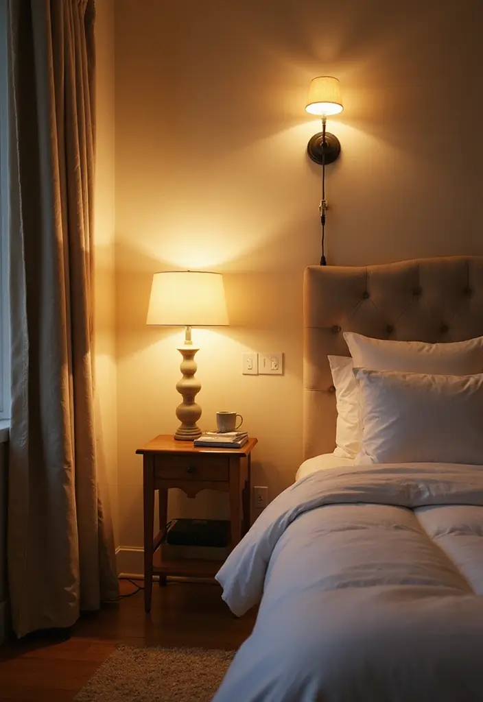 25 Guest Room Combo Ideas That Make the Space Multifunctional - 10. Stylish Lighting Solutions