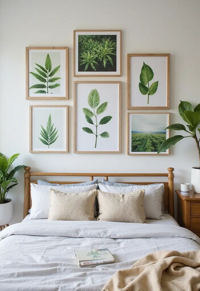25 Guest Room Combo Ideas That Make the Space Multifunctional - 11. Nature-Inspired Prints