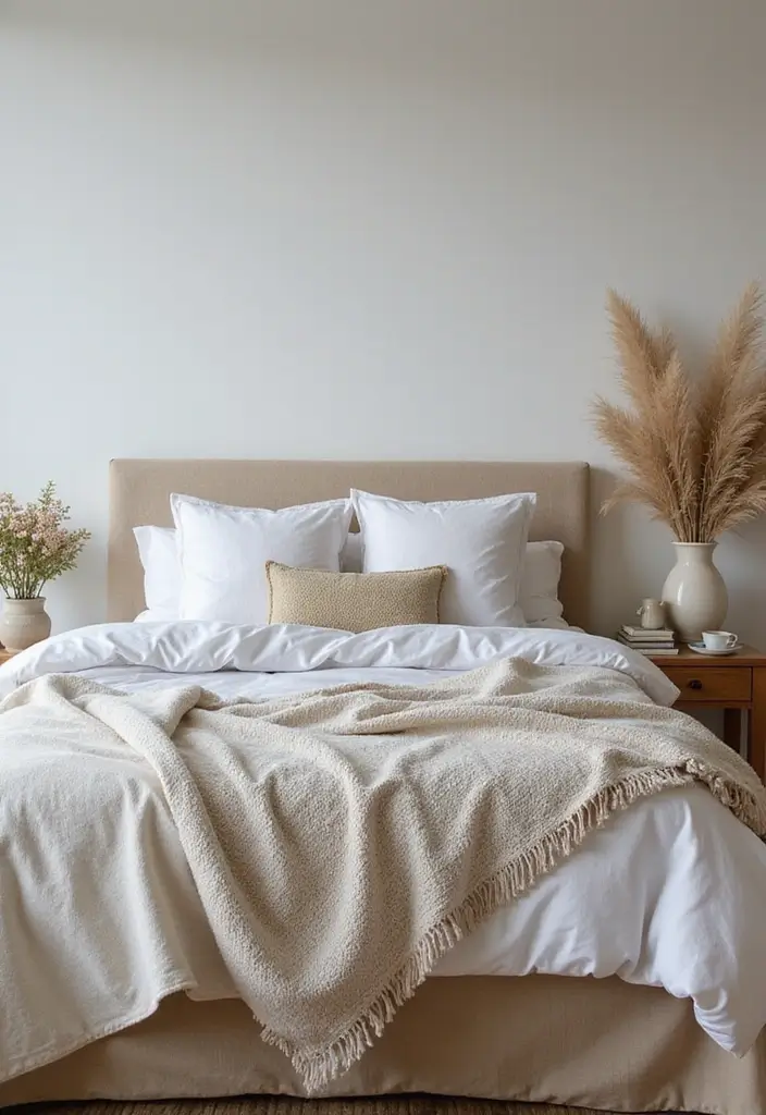 25 Guest Room Combo Ideas That Make the Space Multifunctional - 13. Eclectic Textile Mix