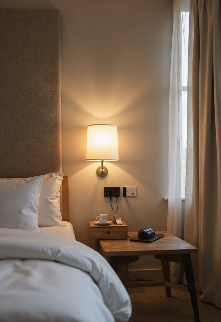 25 Guest Room Combo Ideas That Make the Space Multifunctional - 16. Smart Tech Integration