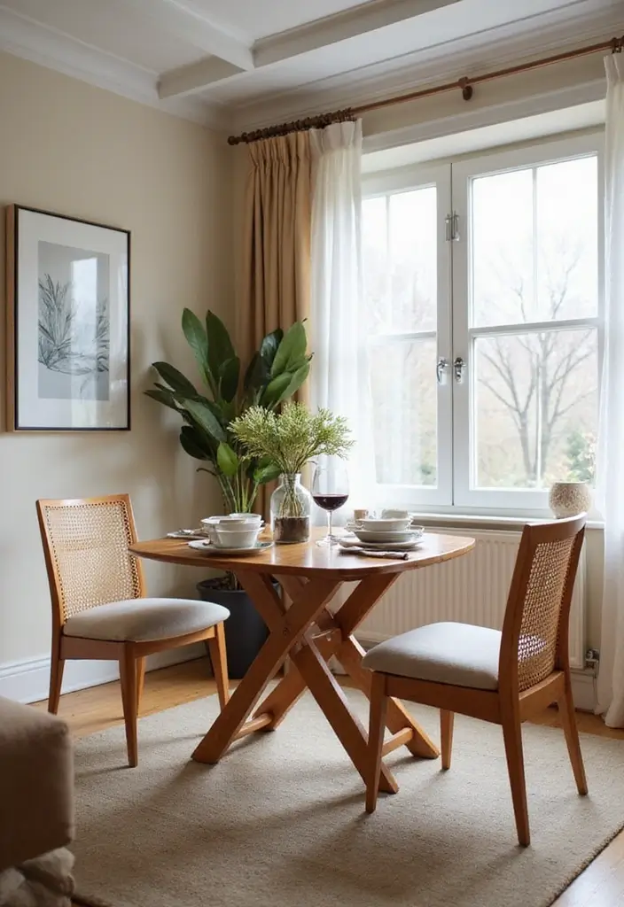 25 Guest Room Combo Ideas That Make the Space Multifunctional - 8. Foldable Dining Table