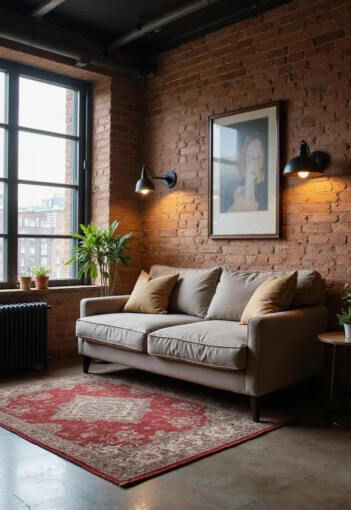 25 Guest Rooms with Sofa Beds That Look Stylish and Comfy - 3. Industrial Charm