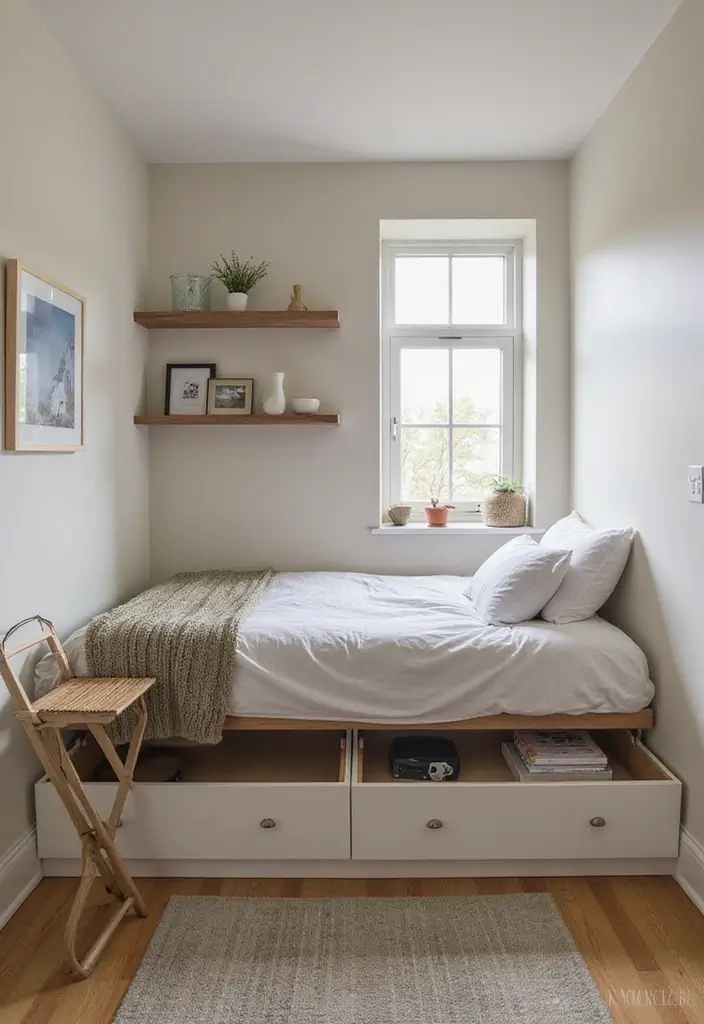 25 Guest Rooms with Sofa Beds That Look Stylish and Comfy - 7. Smart Storage Solutions