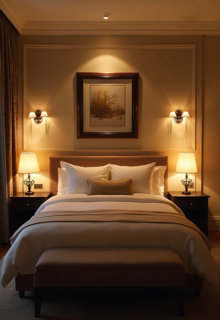25 Luxury Guest Room Designs That Feel Like a Hotel 10 25 Luxury Guest Room Designs That Feel Like a Hotel - 10. Elegant Lighting: Setting the Mood