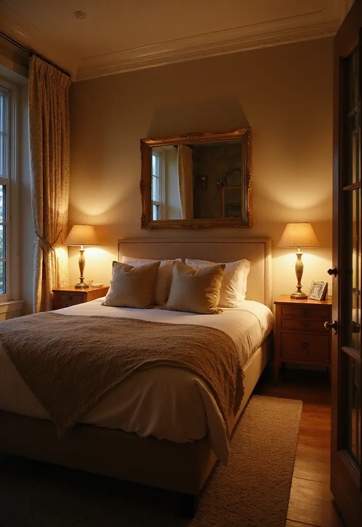 25 Luxury Guest Room Designs That Feel Like a Hotel 23 25 Luxury Guest Room Designs That Feel Like a Hotel - 24. Layered Lighting: Create Ambiance