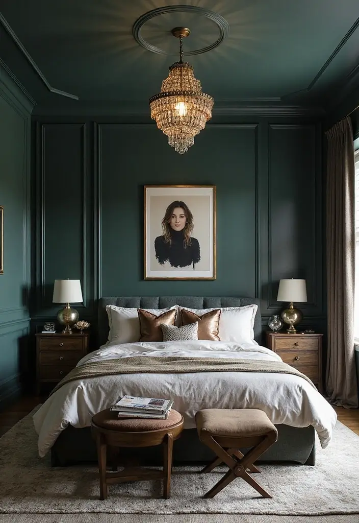 25 Luxury Guest Room Designs That Feel Like a Hotel 5 25 Luxury Guest Room Designs That Feel Like a Hotel - 5. Modern Glam: A Touch of Elegance