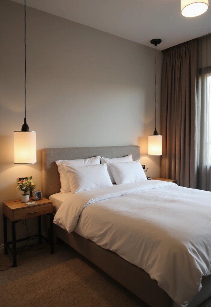 25 Minimalist Guest Room Ideas That Feel Calm and Clean - 11. Minimalist Lighting