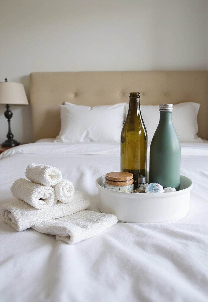 25 Minimalist Guest Room Ideas That Feel Calm and Clean - 15. Thoughtful Guest Amenities