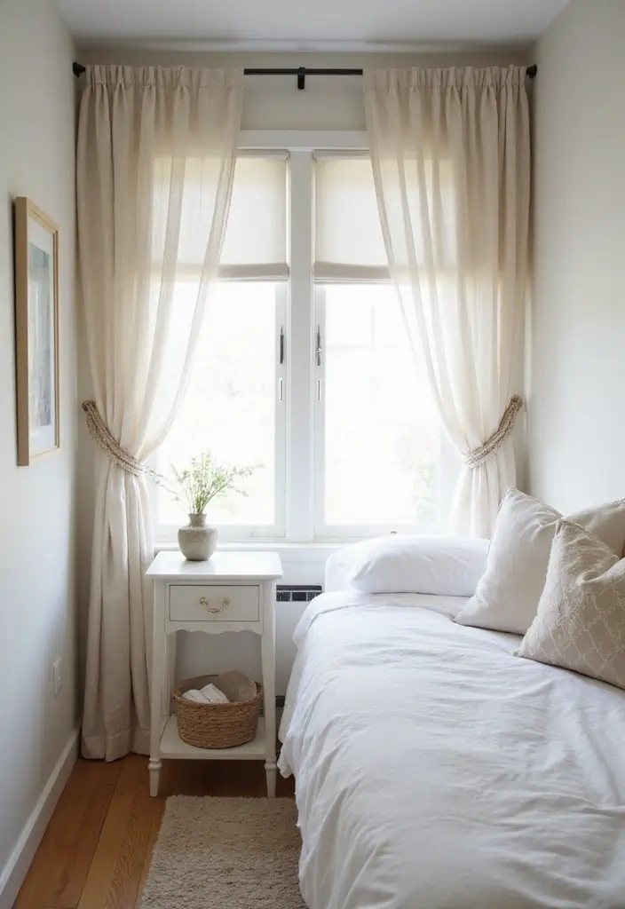 25 Minimalist Guest Room Ideas That Feel Calm and Clean - 16. Minimal Window Treatments