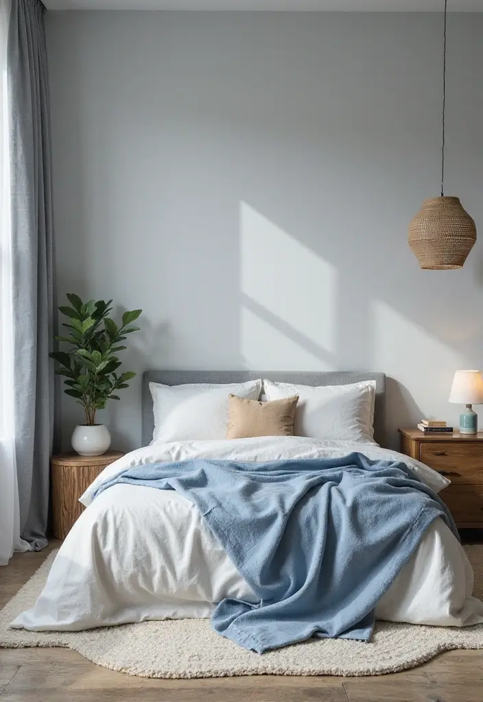 25 Minimalist Guest Room Ideas That Feel Calm and Clean - 7. Calming Color Palettes