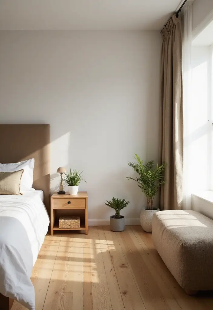 25 Minimalist Guest Room Ideas That Feel Calm and Clean - 8. Natural Elements