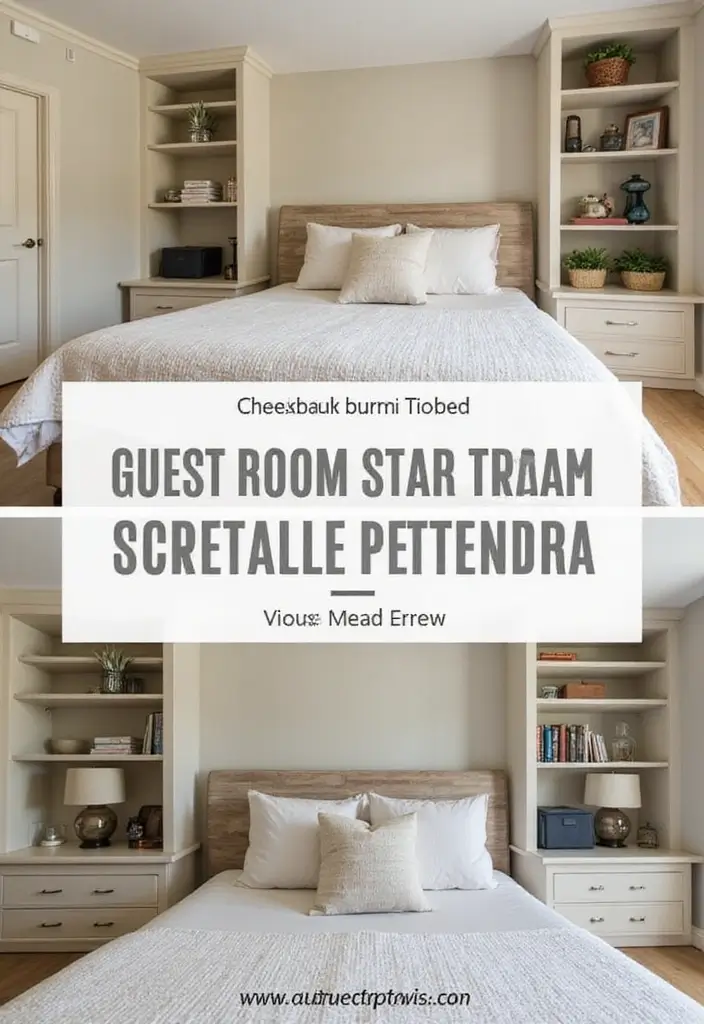 25 Minimalist Guest Room Ideas That Feel Calm and Clean - 9. Smart Storage Solutions