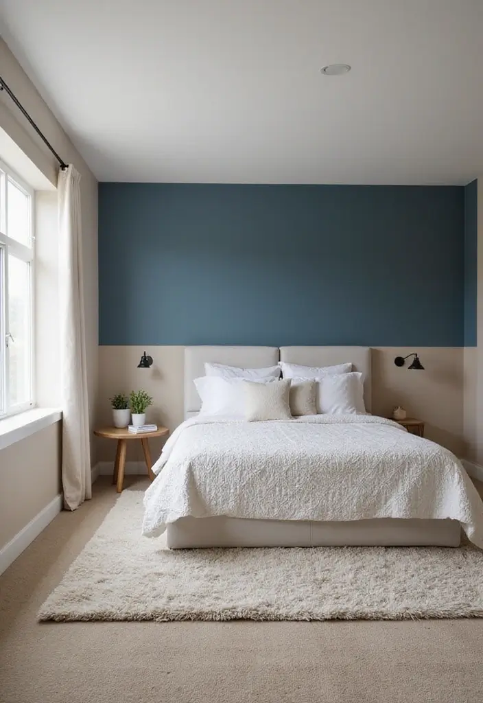 25 Simple Guest Room Designs That Guests Appreciate Most 10 25 Simple Guest Room Designs That Guests Appreciate Most - 10. Minimalist Color Blocking