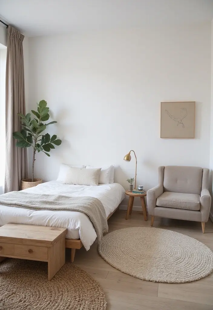 25 Simple Guest Room Designs That Guests Appreciate Most 20 25 Simple Guest Room Designs That Guests Appreciate Most - 20. Minimalist Furniture Arrangement