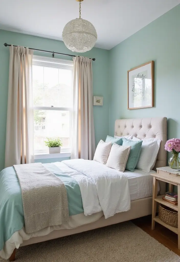 25 Tiny Guest Room Ideas That Maximize Every Inch - 11. Light and Airy Colors