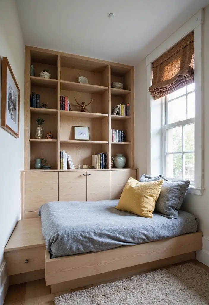 25 Tiny Guest Room Ideas That Maximize Every Inch - 13. Customized Built-ins