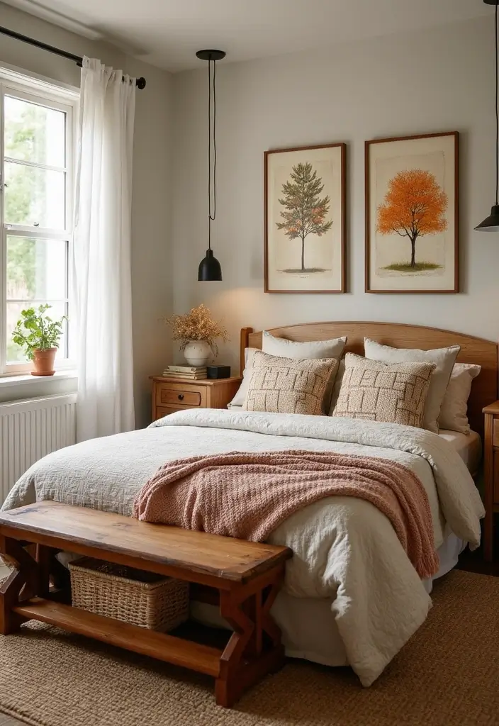 25 Tiny Guest Room Ideas That Maximize Every Inch - 21. Seasonal Decor Changes