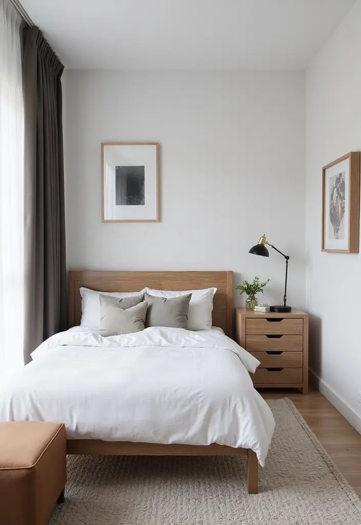 25 Tiny Guest Room Ideas That Maximize Every Inch - 22. Embrace Minimalism