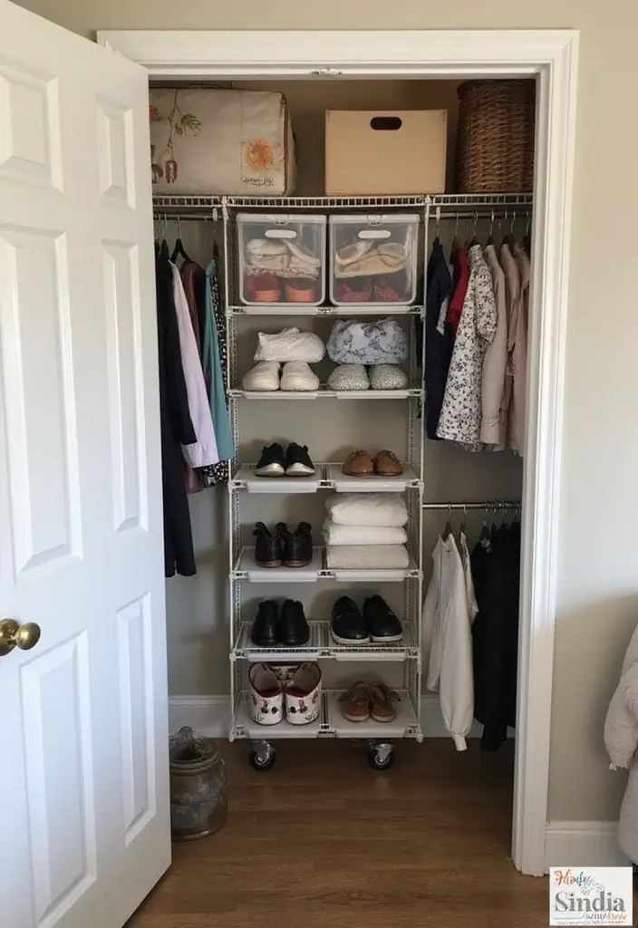 25 Tiny Guest Room Ideas That Maximize Every Inch - 5. Smart Closet Solutions