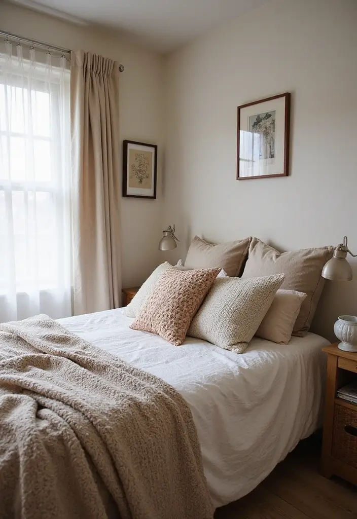 25 Tiny Guest Room Ideas That Maximize Every Inch - 6. Cozy Textiles