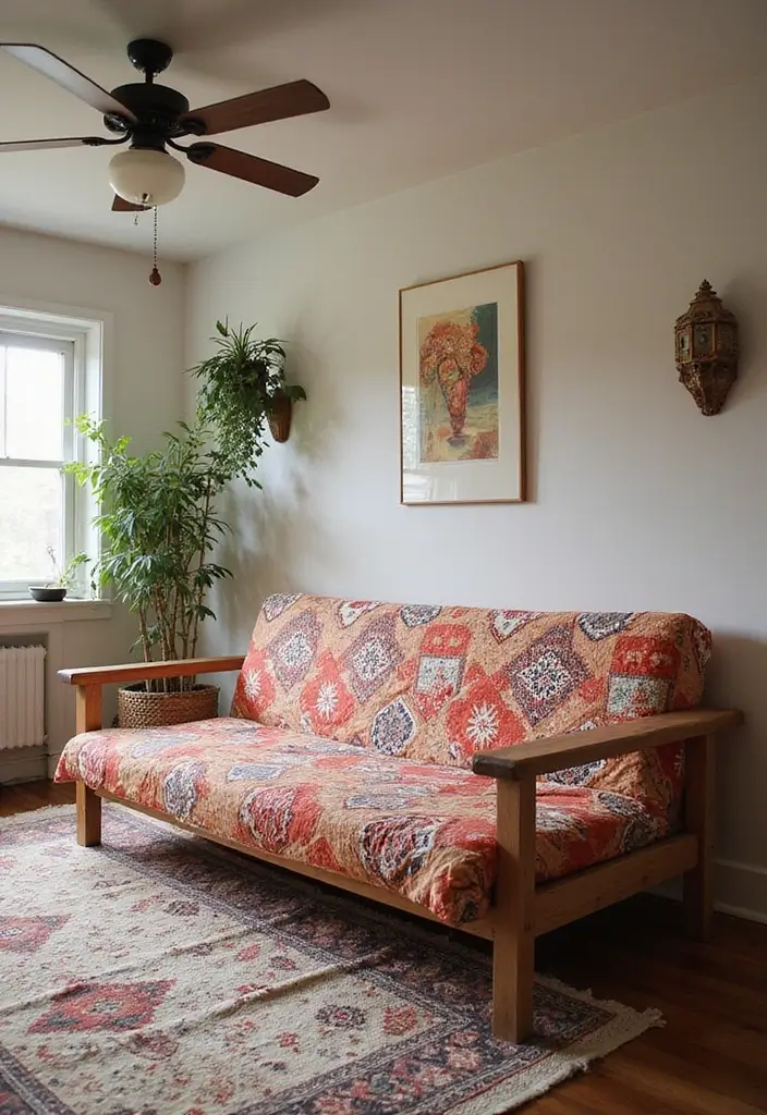 27 Futon Guest Room Inspirations That Save Space in Style - 24. Cultural Themes