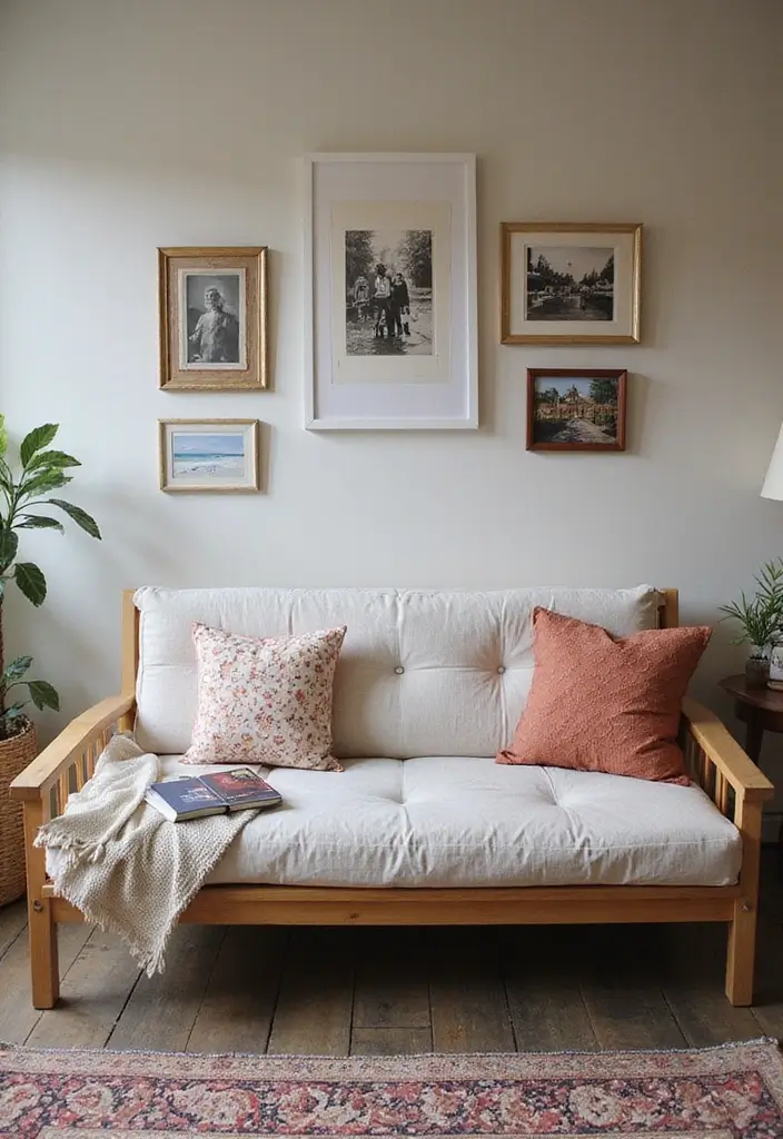 27 Futon Guest Room Inspirations That Save Space in Style - 27. Personal Touches