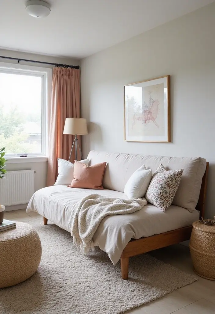 27 Futon Guest Room Inspirations That Save Space in Style - 9. Multifunctional Daybed