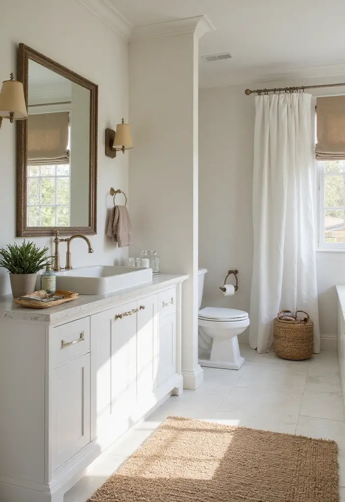 27 Guest Room Bathroom Ideas That Add Hotel-Like Luxury - 15. Sophisticated Color Palette