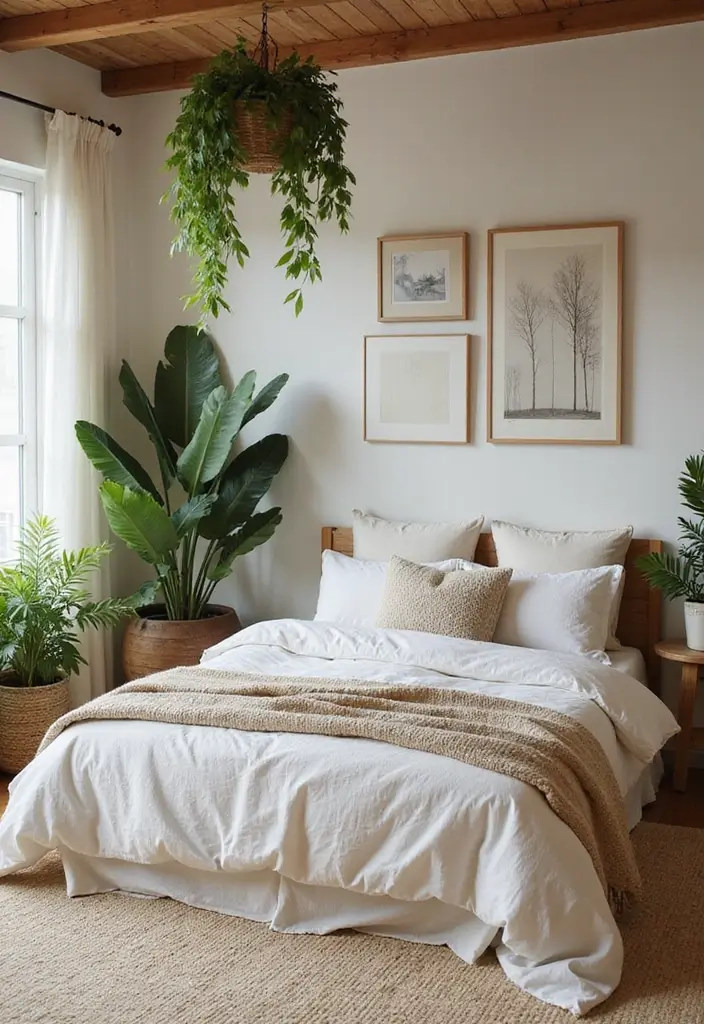 27 Guest Room Decor Ideas That Instantly Impress Visitors - 4. Nature-Inspired Decor
