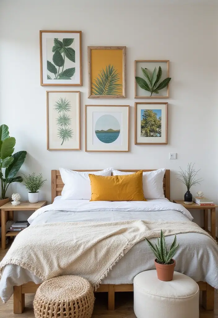 27 Guest Room Decor Ideas That Instantly Impress Visitors - 6. Wall Art for Guest Rooms