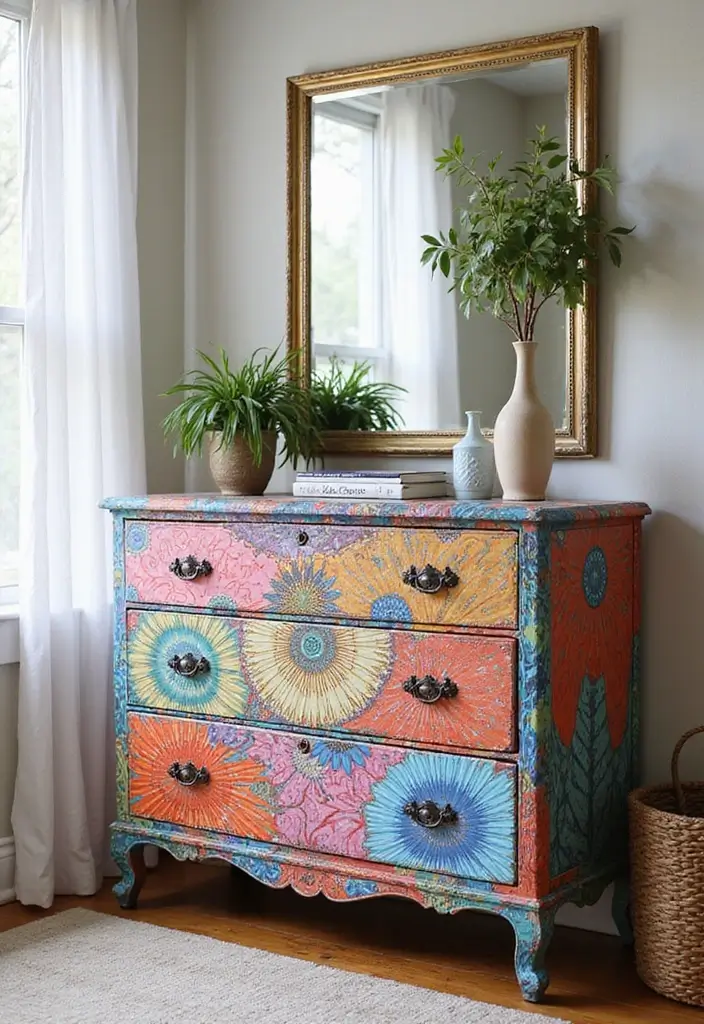 27 Guest Room Dresser Ideas That Add Storage and Style - 20. Custom Art Dressers