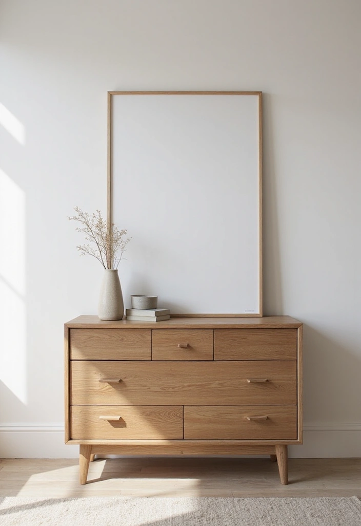 27 Guest Room Dresser Ideas That Add Storage and Style - 3. Sleek and Minimalistic