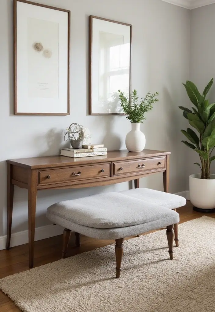 27 Guest Room Dresser Ideas That Add Storage and Style - 7. Ottoman Dressers