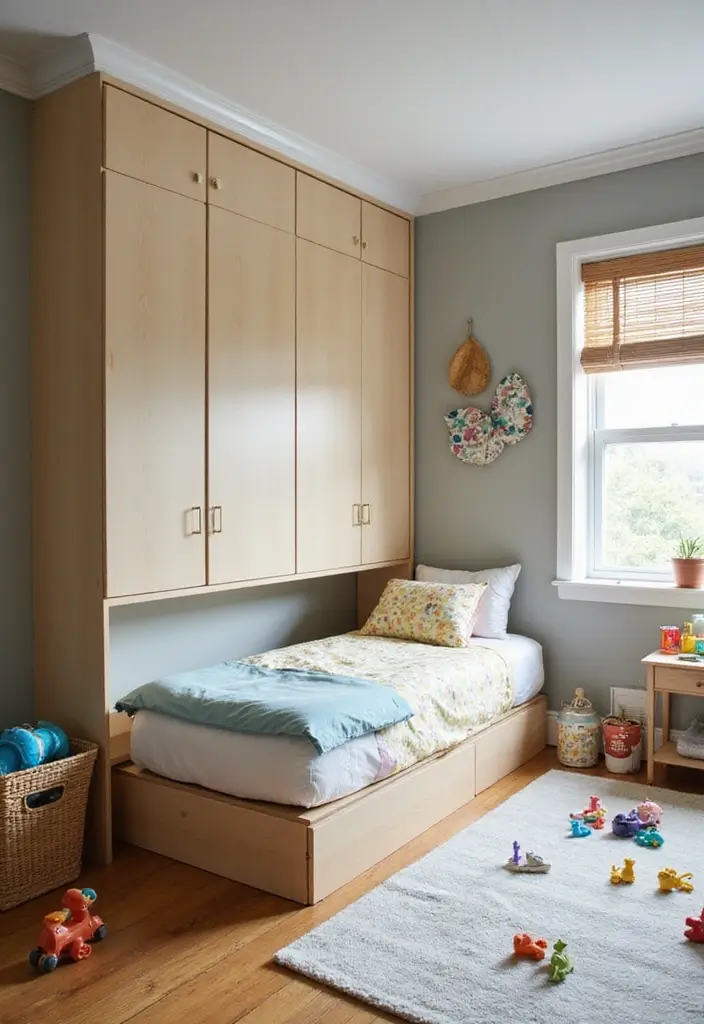 27 Guest Room Playroom Combo Designs That Work Brilliantly - 1. The Dual-Purpose Murphy Bed