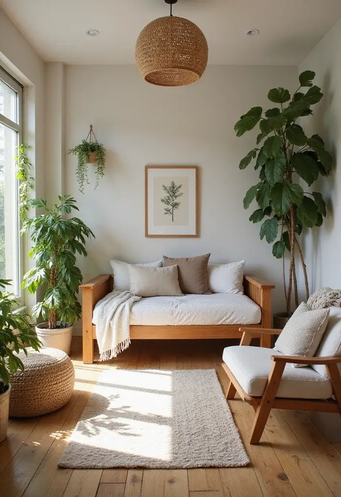 27 Guest Room Playroom Combo Designs That Work Brilliantly - 24. Nature-Inspired Play Elements