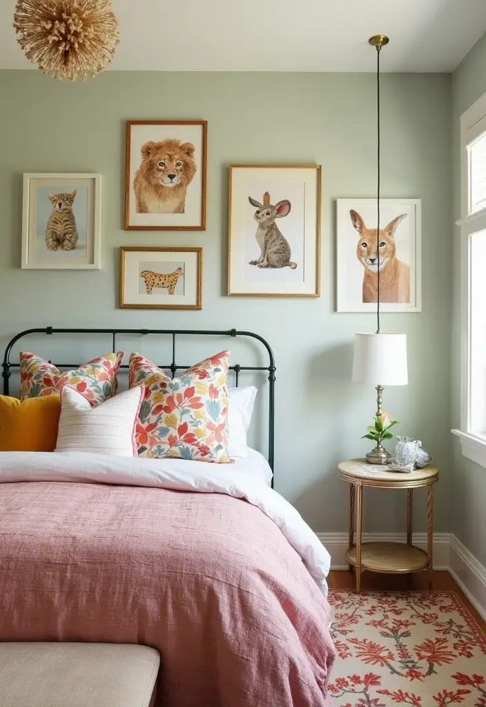 27 Guest Room Playroom Combo Designs That Work Brilliantly - 4. Whimsical Wall Art