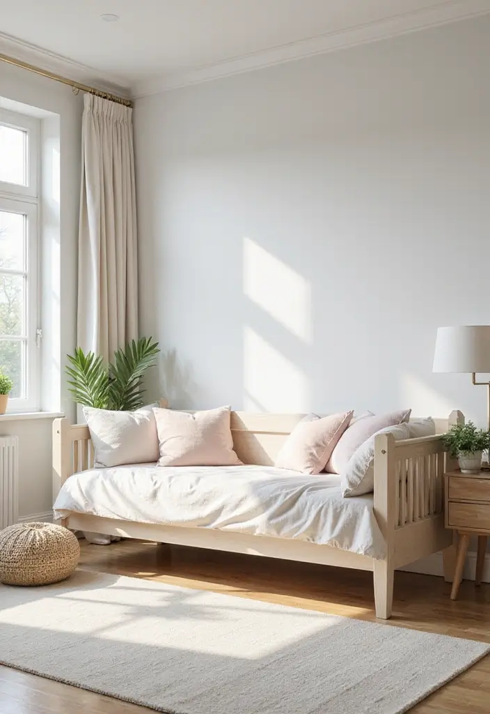27 Guest Rooms with Daybeds That Feel Inviting and Neat - 13. Bright and Airy Daybed Design